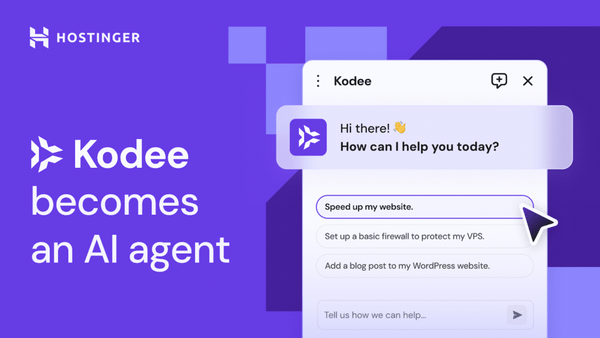 Kodee is now your virtual Hostinger admin