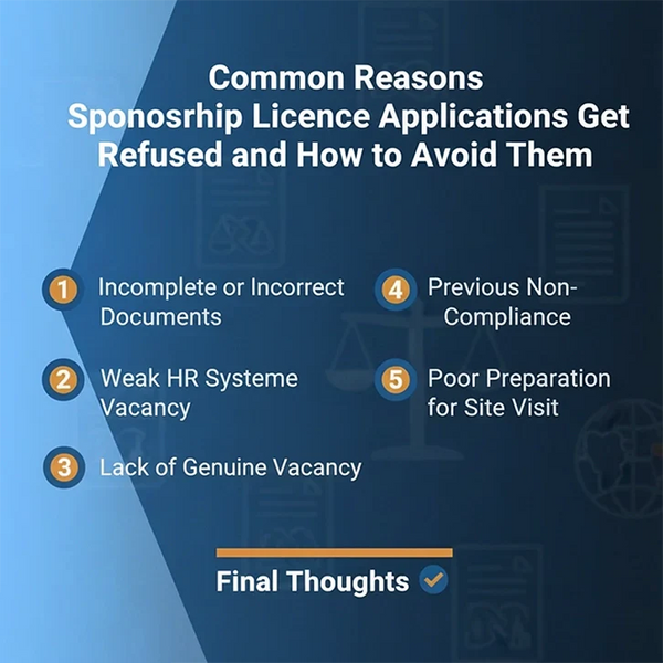 Common Reasons Sponsorship Licence Applications Get Refused and How to Avoid Them