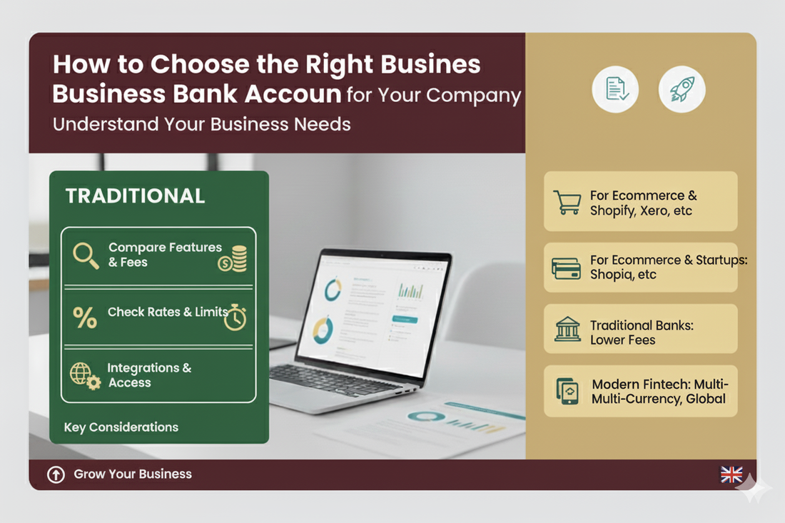 How to Choose the Right Business Bank Account for Your Company