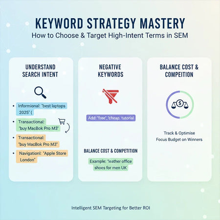 Keyword Strategy Mastery: How to Choose & Target High-Intent Terms in SEM