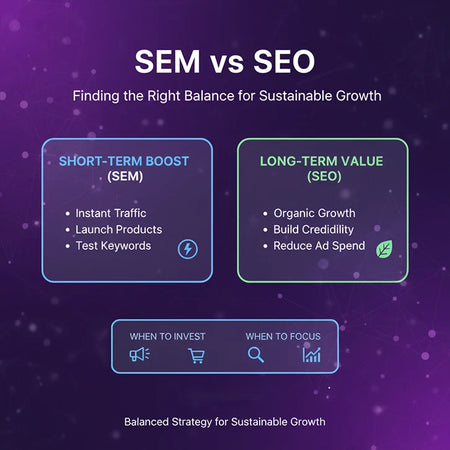 SEM vs SEO: Finding the Right Balance for Sustainable Growth