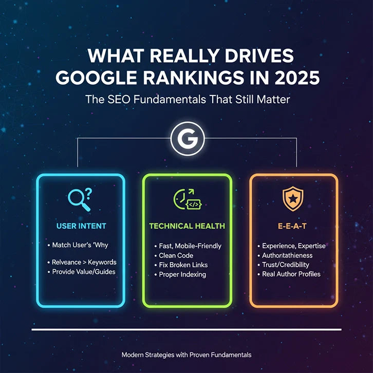 What Really Drives Google Rankings in 2025: The SEO Fundamentals That Still Matter